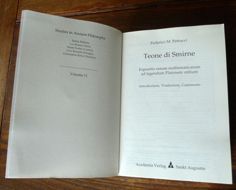 Petrucci,TEONE DI SMIRNE.EXPOSITIO RERUM MATHEMATICARUM,2012[filosofia,Platone