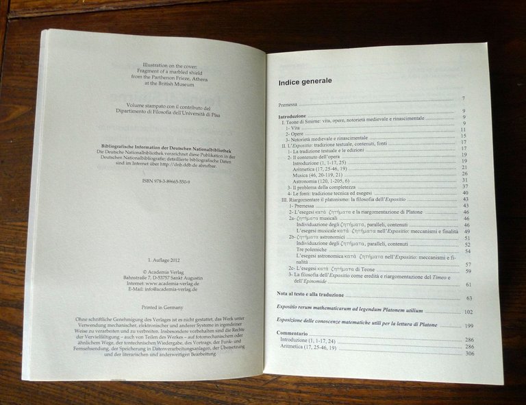 Petrucci,TEONE DI SMIRNE.EXPOSITIO RERUM MATHEMATICARUM,2012[filosofia,Platone