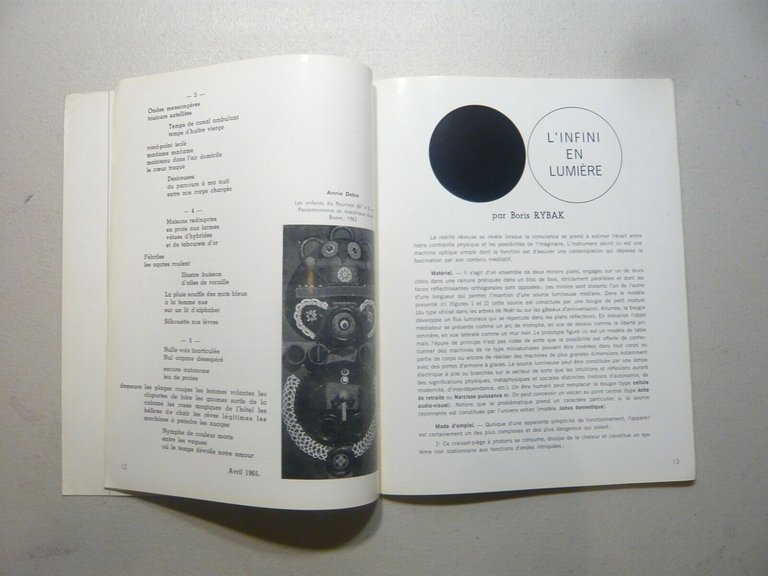 PHASES n. 10 Rivista Surrealista,Brunidor, Parigi, 1965[Remo Martini,Novak