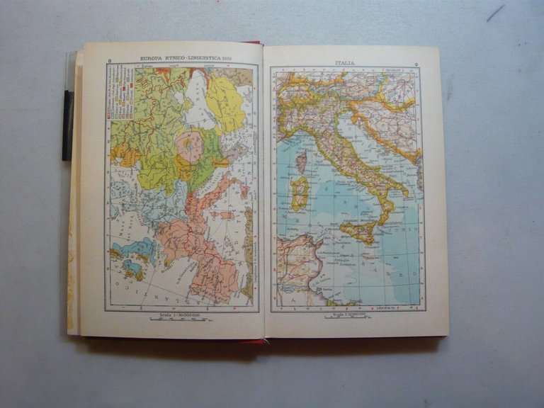 PICCOLO ATLANTE MARINELLI,Antonio Vallardi Editore, Milano,1957[Olinto Marinelli