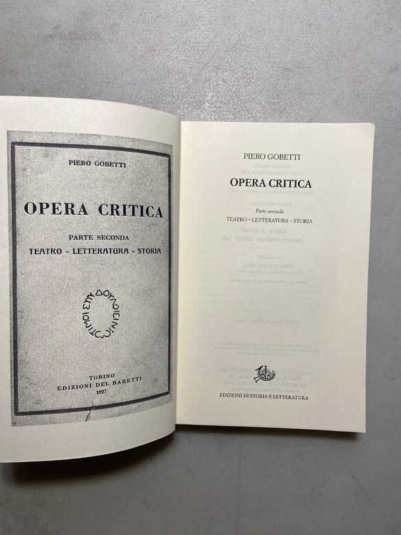 Piero Gobetti,OPERA CRITICA 2 voll., 2013[arte,religione,filosofia | Immagine Gallery 5