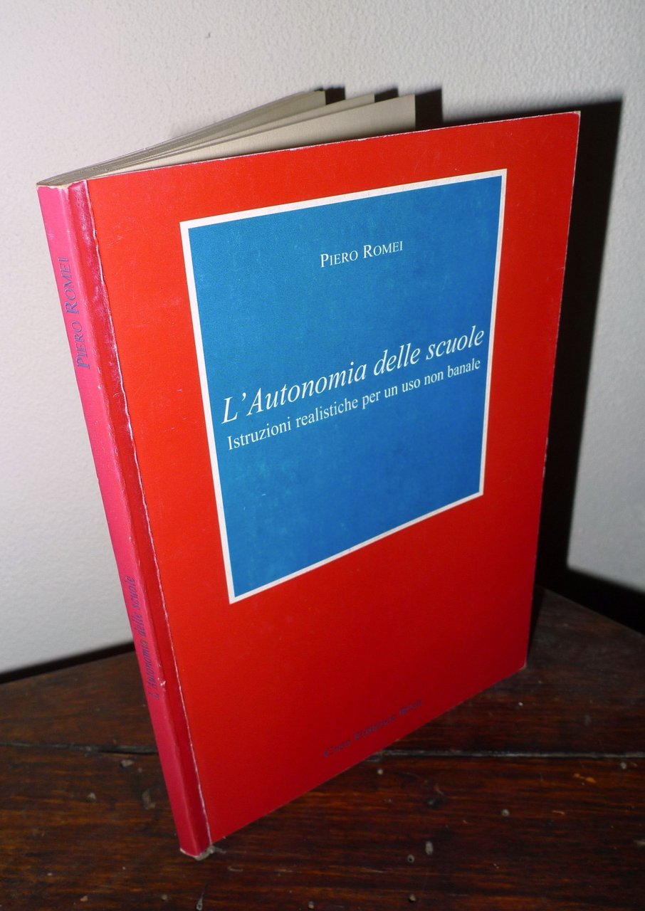 Piero Romei,L'AUTONOMIA DELLE SCUOLE,2001 Risa[scuola,pedagogia | Immagine principale