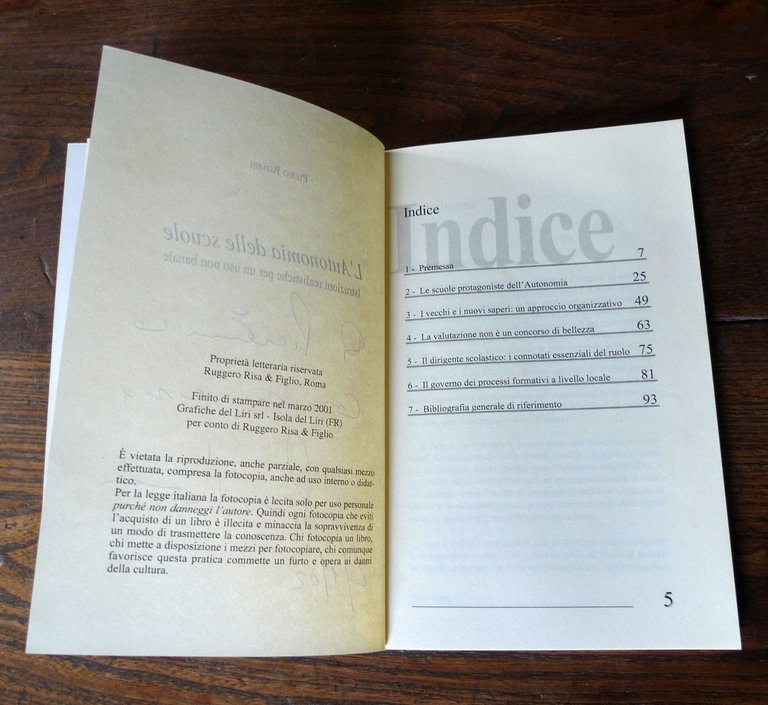 Piero Romei,L'AUTONOMIA DELLE SCUOLE,2001 Risa[scuola,pedagogia | Immagine Gallery 3