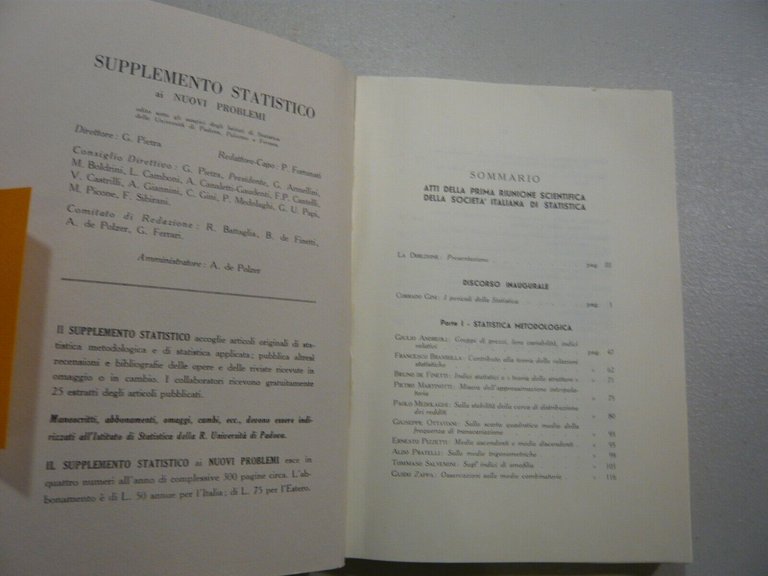 Pietra,SUPPLEMENTO STATISTICO ai nuovi problemi di Politica, Storia ed Economia