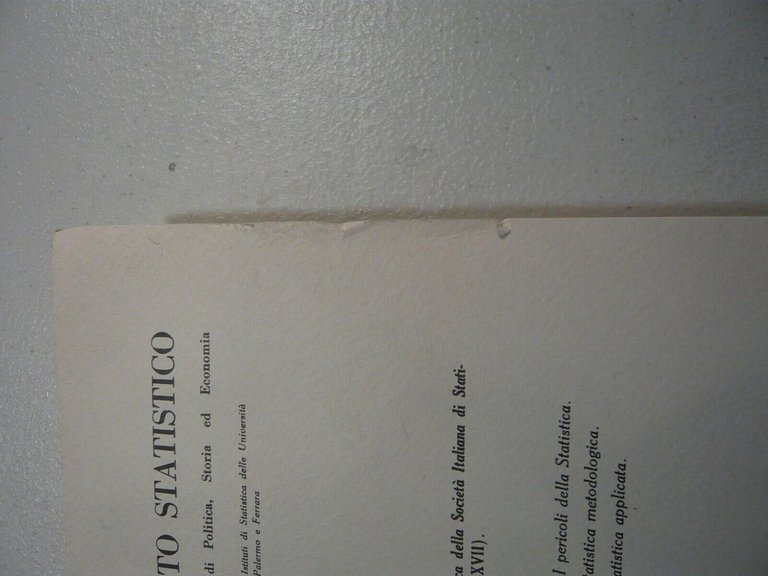 Pietra,SUPPLEMENTO STATISTICO ai nuovi problemi di Politica, Storia ed Economia