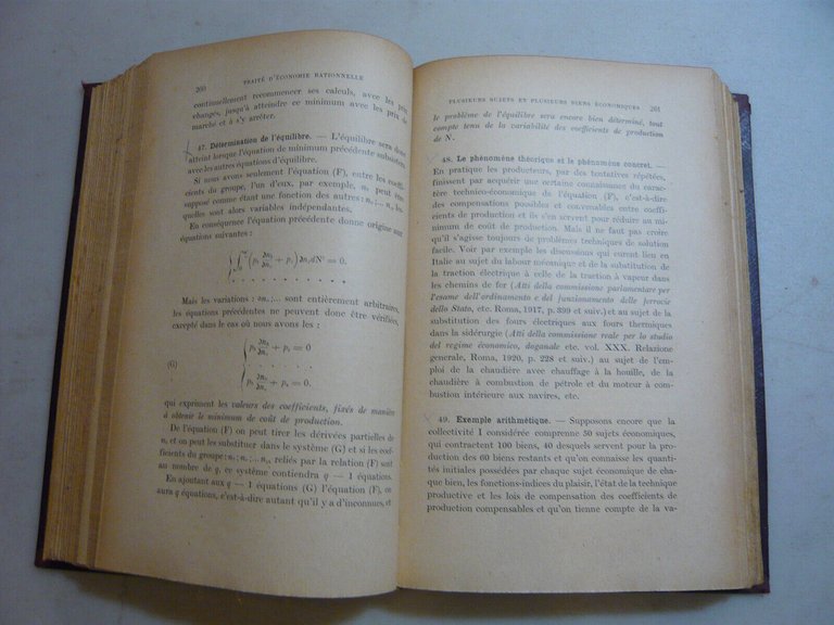 Pietri Tonelli,TRAITE D'ECONOMIE RATIONNELLE,Parigi,1927[francese