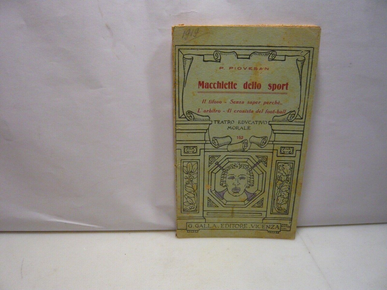 Piovesan,MACCHIETTE DELLO SPORT,Galla Editore, Vicenza, 1919