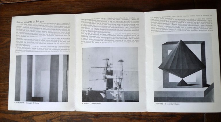 PITTURA ASTRATTA A BOLOGNA,1975 La Loggia[catalogo,arte contemporanea,Korompay