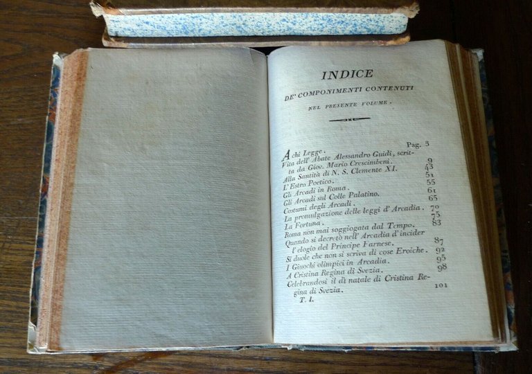 POESIE D'ALESSANDRO GUIDI CON LA SUA VITA DESCRITTA DA CRESCIMBENI,1821 …