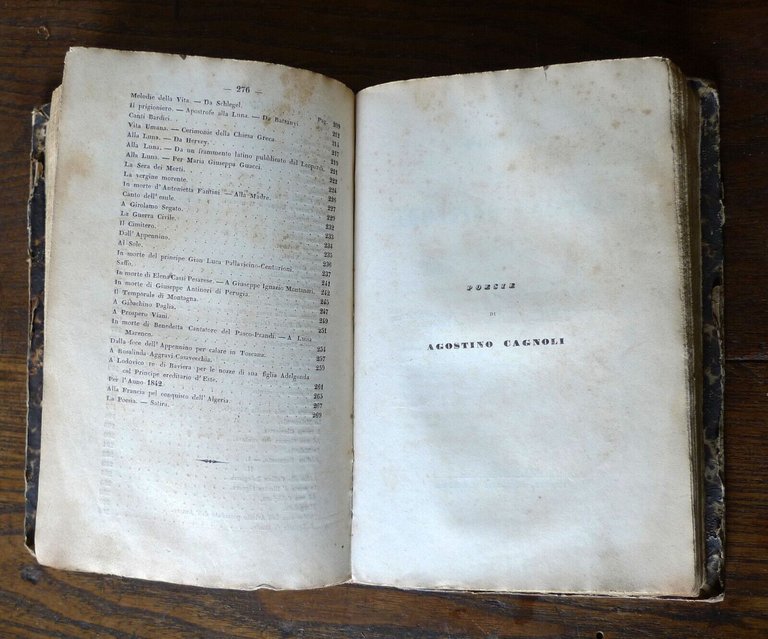POESIE DI AGOSTINO CAGNOLI,1844 Calderini[VERSIONI BIBLICHE