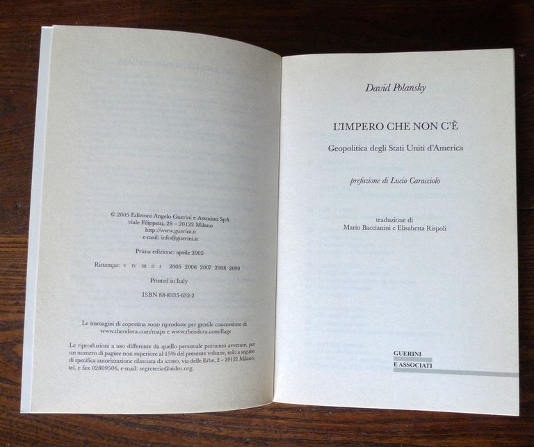 Polansky,L'IMPERO CHE NON C'È.Geopolitica degli Stati Uniti d'America,2005