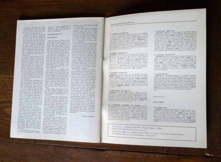 POLITICA COMUNISTA n.2 feb. 1975,Rivista mensile.Avanguardia Operaia[comunismo