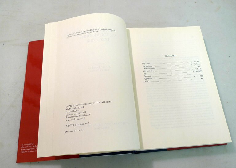 Pompilio,CARTEGGIO VERDI-RICORDI 1886-1888,Studi Verdiani[epistolario,musica