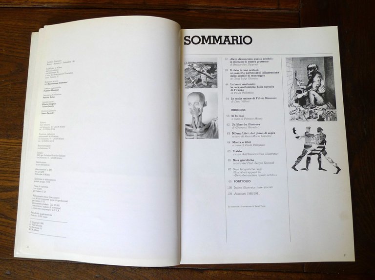 PORTFOLIO ILLUSTRATORI n.2 1981.Periodico quadrimestrale[museo Specola,Bianconi