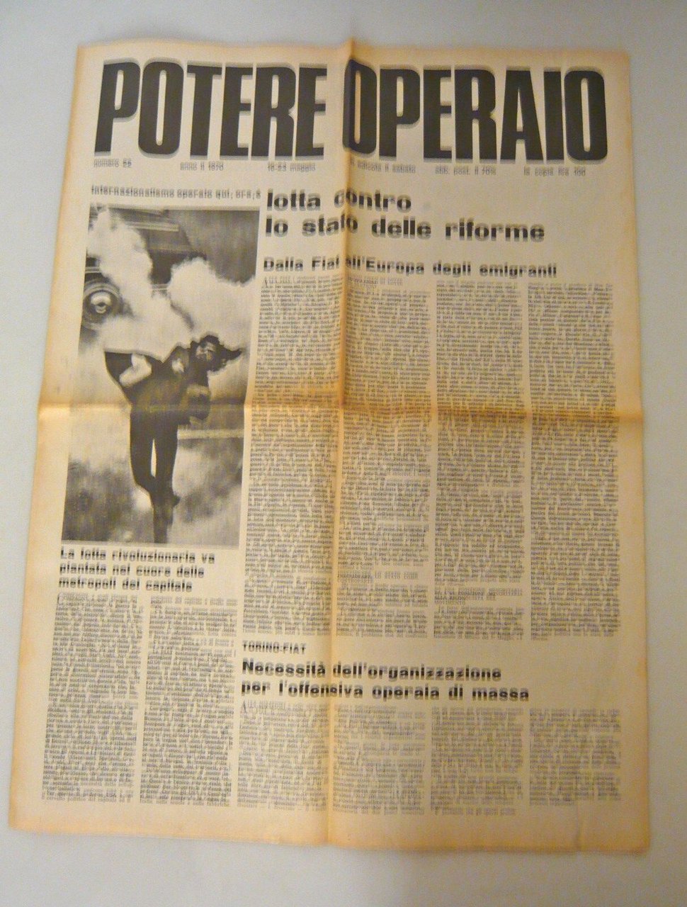 POTERE OPERAIO 22,16 Maggio 1970[storia,politica,movimento,Toni Negri,Scalzone