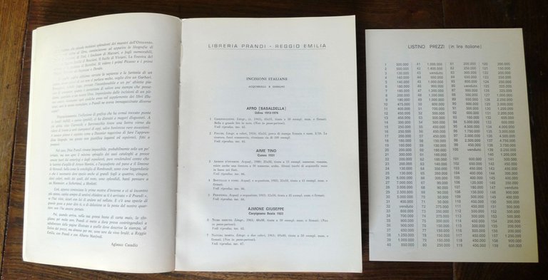 PRANDI CATALOGO 188 1983 INCISIONI ORIGINALI ITALIANE,STRANIERE[arte acquerelli