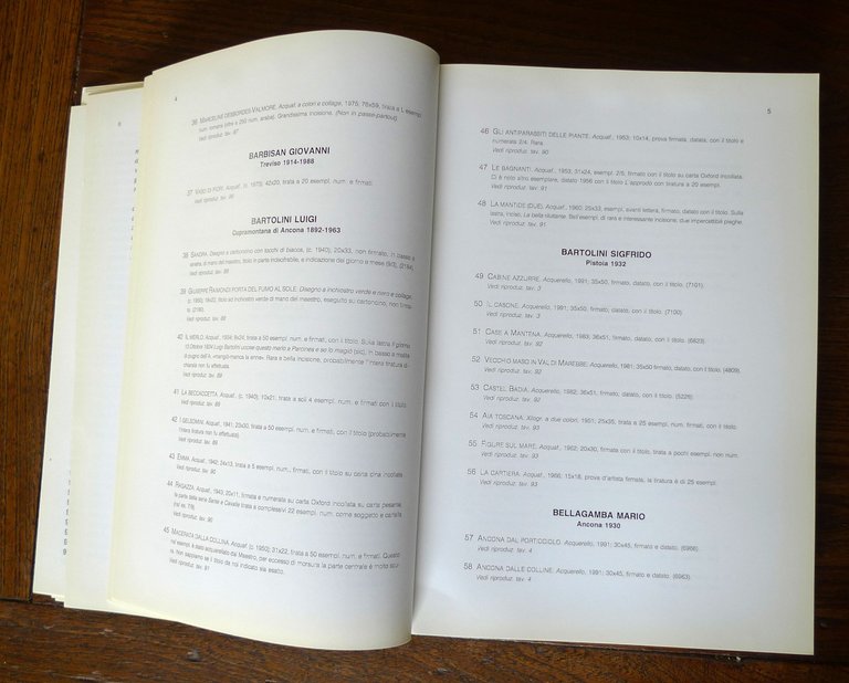 PRANDI CATALOGO 206 1992 INCISIONI ORIGINALI ITALIANE,STRANIERE[arte acquerelli