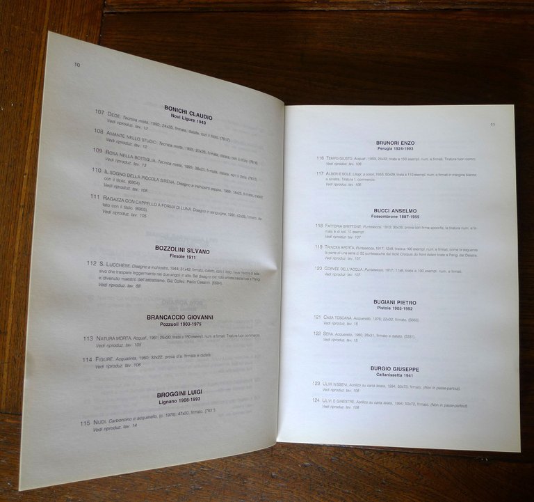 PRANDI CATALOGO 212 1995 INCISIONI ORIGINALI ITALIANE,STRANIERE[arte acquerelli