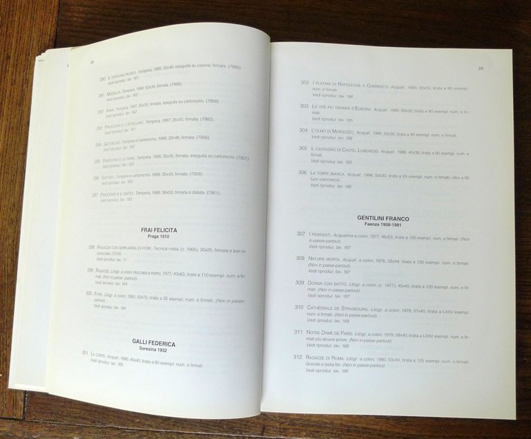 PRANDI CATALOGO 218 1998 INCISIONI ORIGINALI ITALIANE,STRANIERE[arte acquerelli