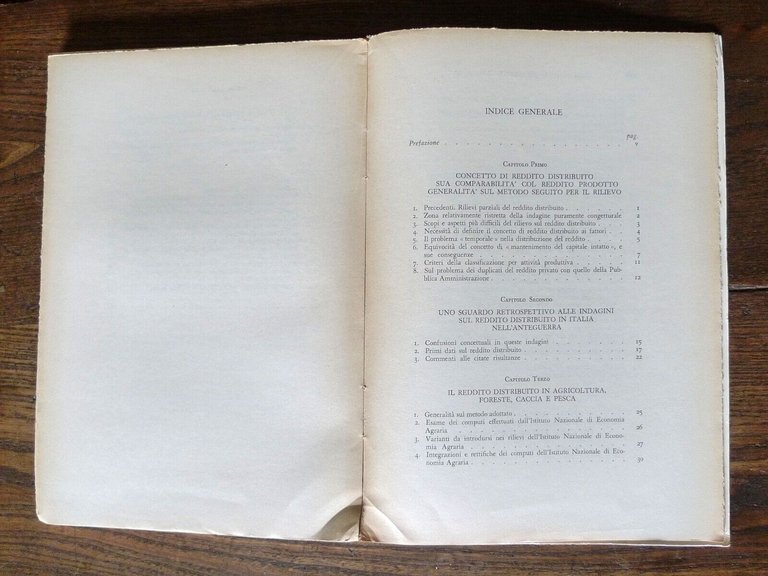 PRIMO COMPUTO DEL REDDITO DISTRIBUITO AI FATTORI DELLA PRODUZIONE,'58[STATISTICA