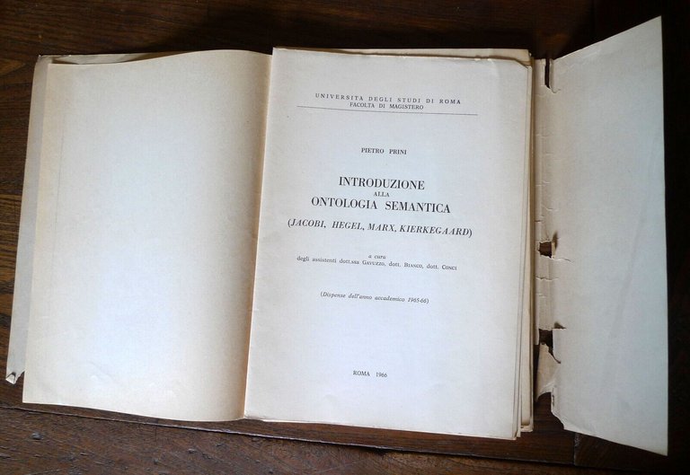 Prini,INTRODUZIONE ALLA ONTOLOGIA SEMANTICA,1966[FILOSOFIA,JACOBI,HEGEL,MARX