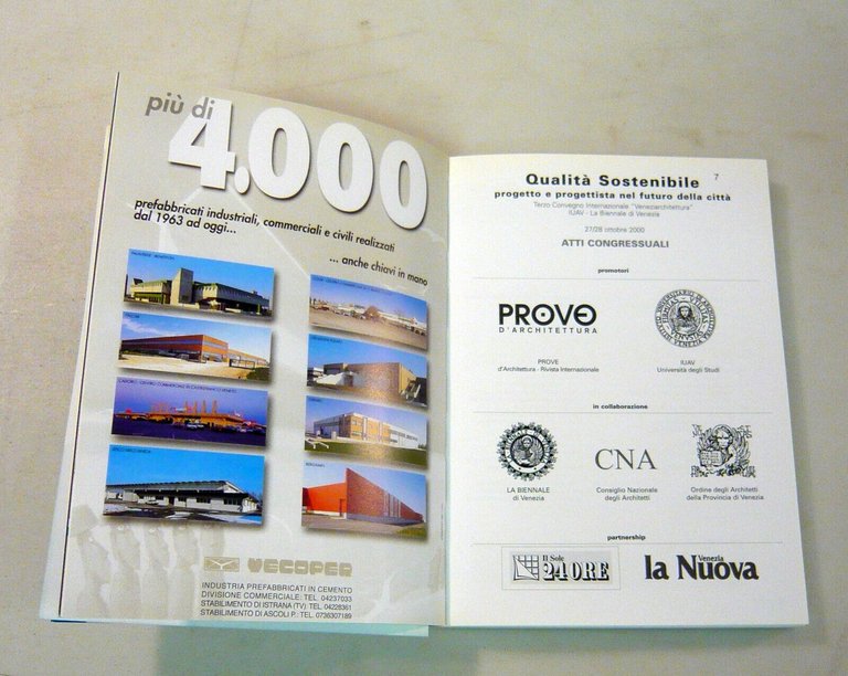 PROVE D’ARCHITETTURA 7 2002.Eusepi/Varagnolo,QUALITÀ SOSTENIBILE.Atti convegno