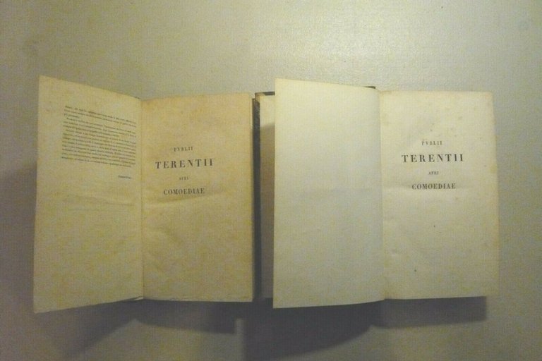 Publii Terentii Afri COMOEDIAE, Pomba, Torino, 1825[Ex recensione F.G. Perlet
