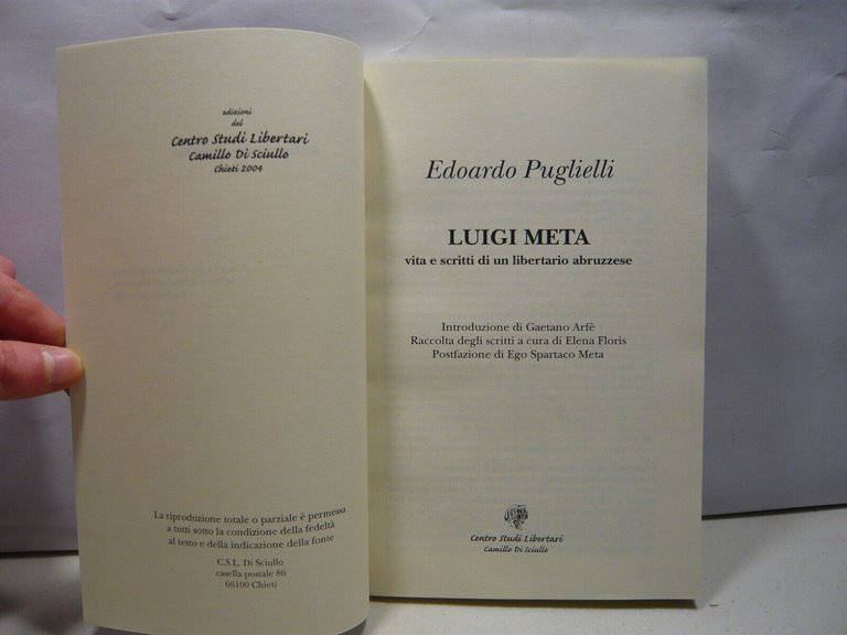 Puglielli,EDOARDO META,Chieti 2004[anarchismo, Abruzzo