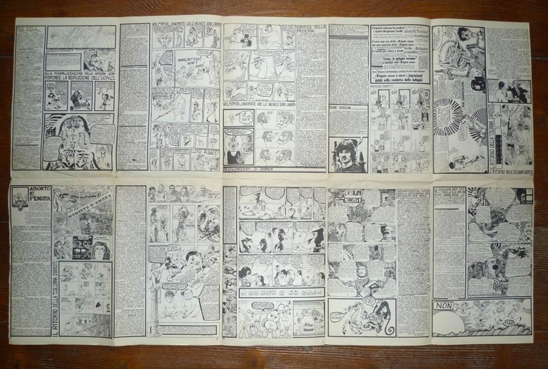 PUZZ n.15 ago-set 1974.Murale(eliografato)[rivista,fumetti underground,Max Capa