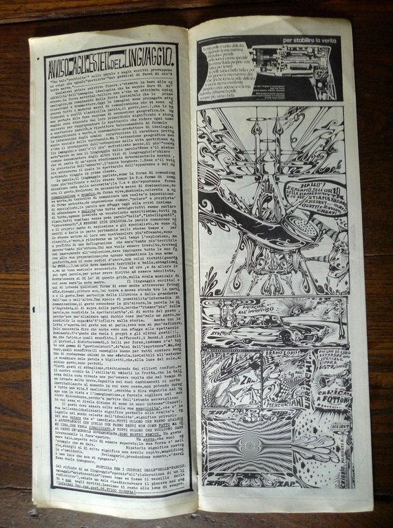 PUZZ NUMERO UNICO gen.1975.IL PIACERE DELLA NEGAZIONE[rivista,fumetti,Max Capa