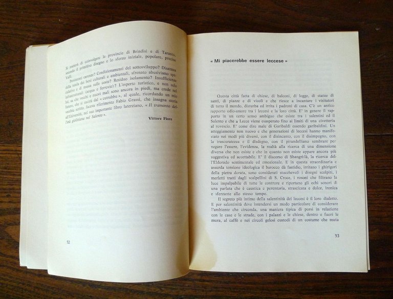 QUADERNI DI DOCUMENTAZIONE n.4 1978.RIFLETTORI SU LECCE(La voce dei giornali)