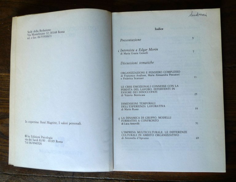 QUADERNI DI PSICOLOGIA DEL LAVORO 1/3+Appendice REPERTORIO BIBLIOGRAFICO 1992-94 | Immagine Gallery 12