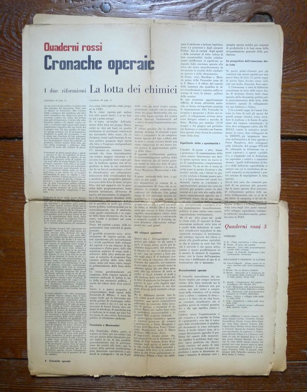 QUADERNI ROSSI.CRONACHE OPERAIE 15 Luglio 1963[Mario Tronti,Toni Negri | Immagine Gallery 4
