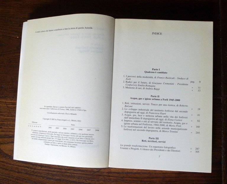 QUALCOSA È CAMBIATO.ACQUA,GAS E IGIENE URBANA A FORLÌ 1945-2000[storia locale