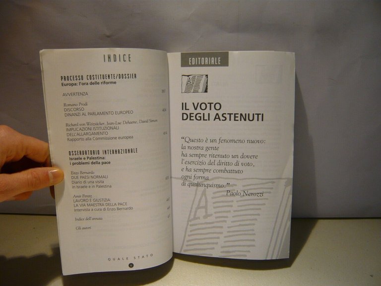QUALE STATO n 1/2 Gen-giu 2008.Le vie della sinistra nella …