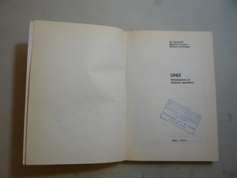 Quartiroli-Fusaro-Smeraglia,UNIX,Milano,1983[informatica