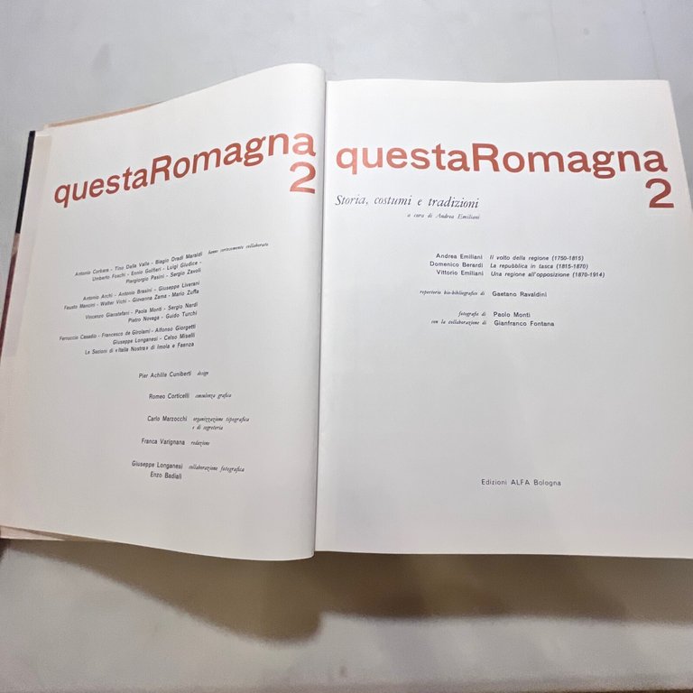 QUESTA ROMAGNA 2.Storia, costumi e tradizioni,Edizioni Alfa, Bologna, 1968
