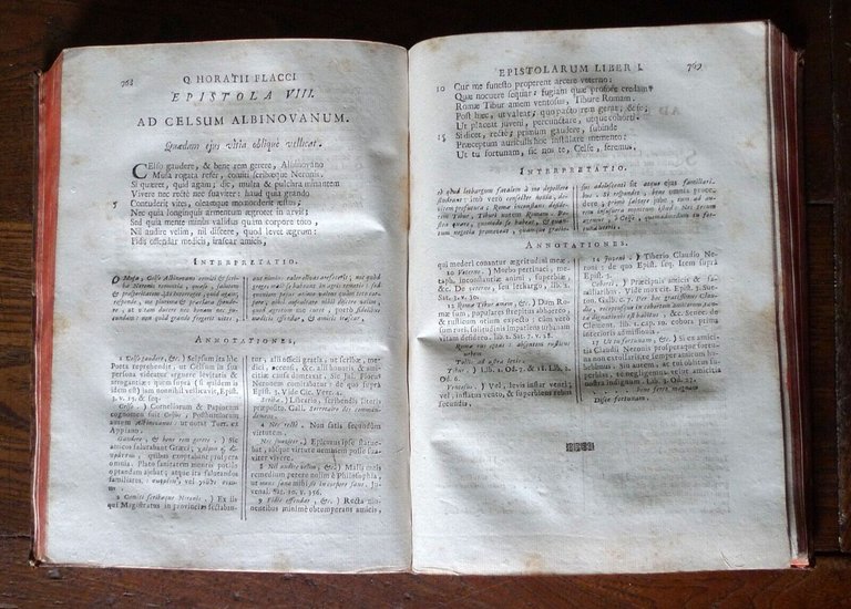 Quinto Orazio Flacco,QUINTI HORATII FLACCI OPERA,1727 Venezia,Giovanni Malachin