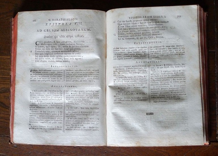 Quinto Orazio Flacco,QUINTI HORATII FLACCI OPERA,1727 Venezia,Giovanni Malachin