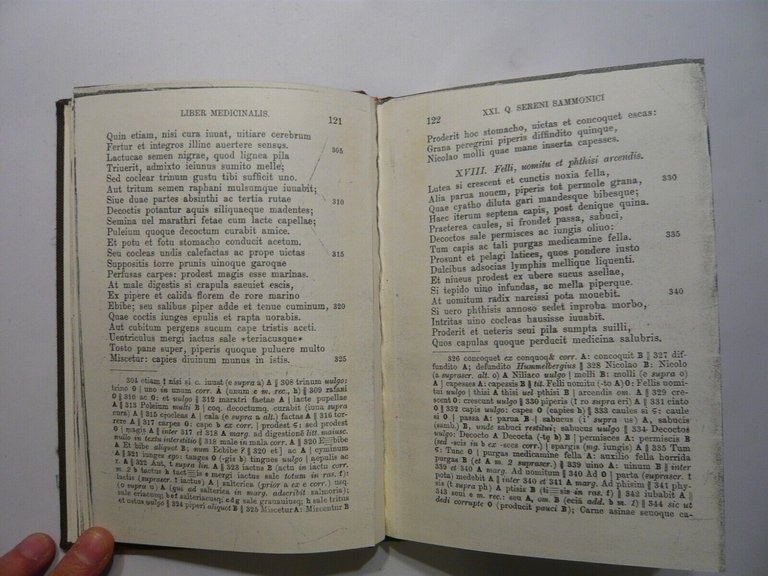 Quinto Sereno Sammonico, LIBER MEDICINALIS,1881[anastatica,medicina