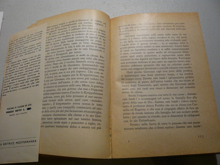 Raabe,IL PASTORE DELLA FAME,Casa Editrice Mediterranea, Roma, 1945