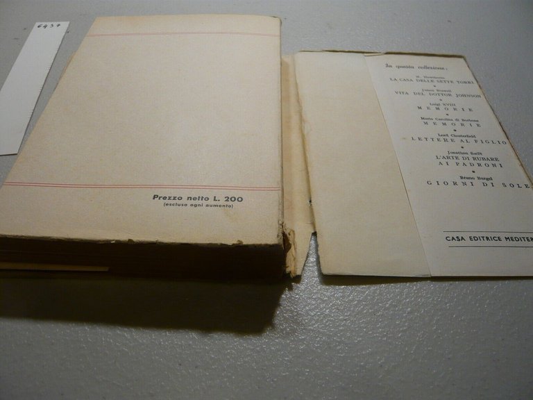 Raabe,IL PASTORE DELLA FAME,Casa Editrice Mediterranea, Roma, 1945