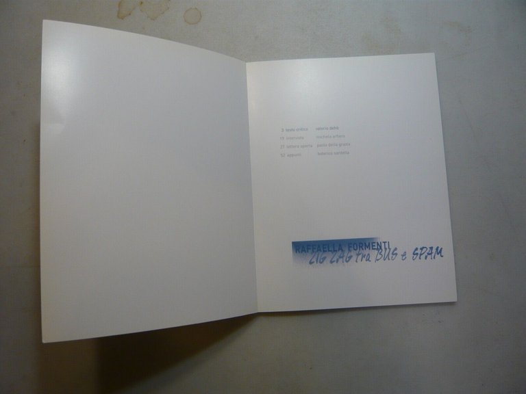 RAFFAELLA FORMENTI.Zig zag tra bus e spam,Roberto Peccolo,2006