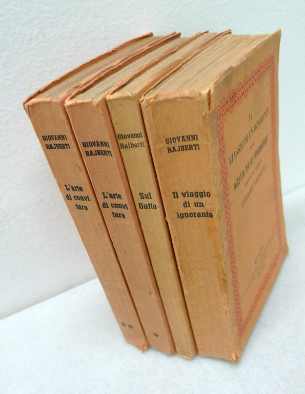 Rajberti,L'ARTE DI CONVITARE/SUL GATTO/RICETTA PER GLI IPOCONDRIACI,'37 Bertieri