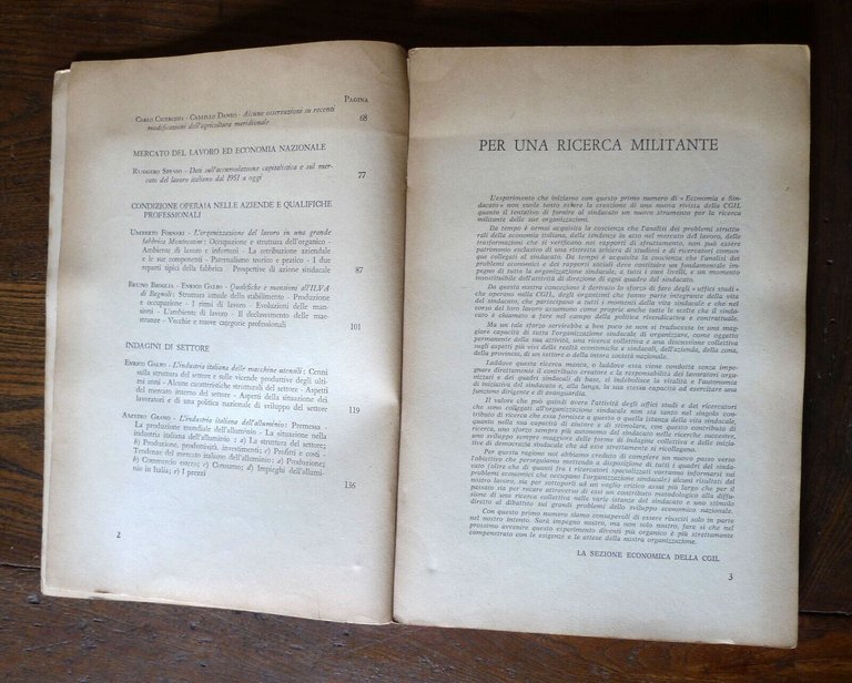RASSEGNA SINDACALE.ECONOMIA E SINDACATO,Lavoro 1961[CGIL,problemi Mezzogiorno
