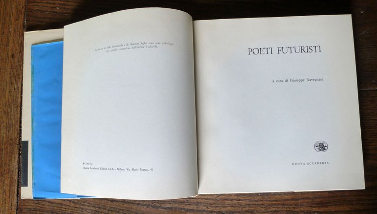 Ravegnani,POETI FUTURISTI,1973 Nuova Accademia+DISCO 7"[poesia,Ernesto Calindri | Immagine Gallery 2