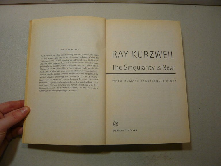 Ray Kurzweil,THE SINGULARITY IS NEAR,Penguin 2005[transumanesimo,tecnologia