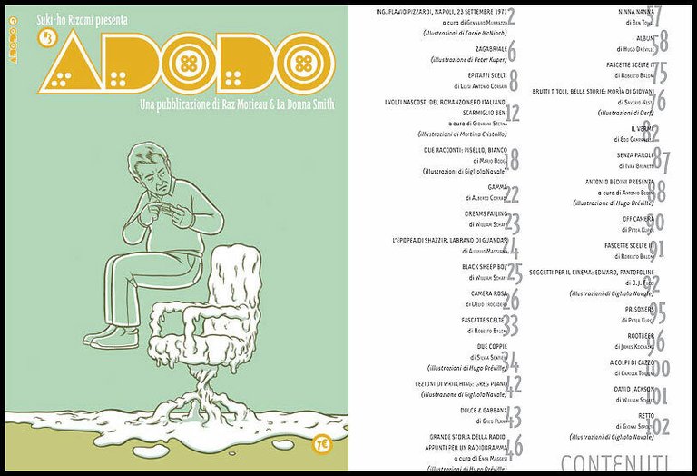 Raz Morieau/La Donna Smith, ADODO n.3 2005[illustrazione,fumetti