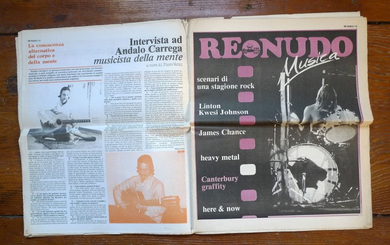 RE NUDO n.89 1980.MENSILE DI CULTURA ALTERNATIVA,NUOVA COSCIENZA E MUSICA[Pivano