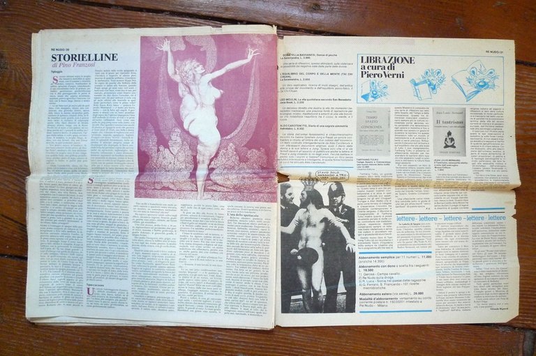 RE NUDO n.89 1980.MENSILE DI CULTURA ALTERNATIVA,NUOVA COSCIENZA E MUSICA[Pivano